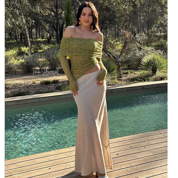 BLOGGER'S FAVE! Zara Green Lace Top NWT - Picture 11 of 16